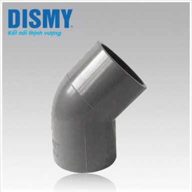 Nối góc PVC 45° phun Dismy
